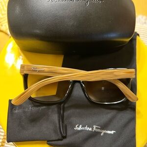 Salvatore Ferragamo Brown Tortoise Sunglasses